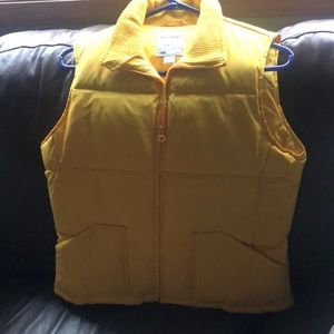Bright yellow down Vest